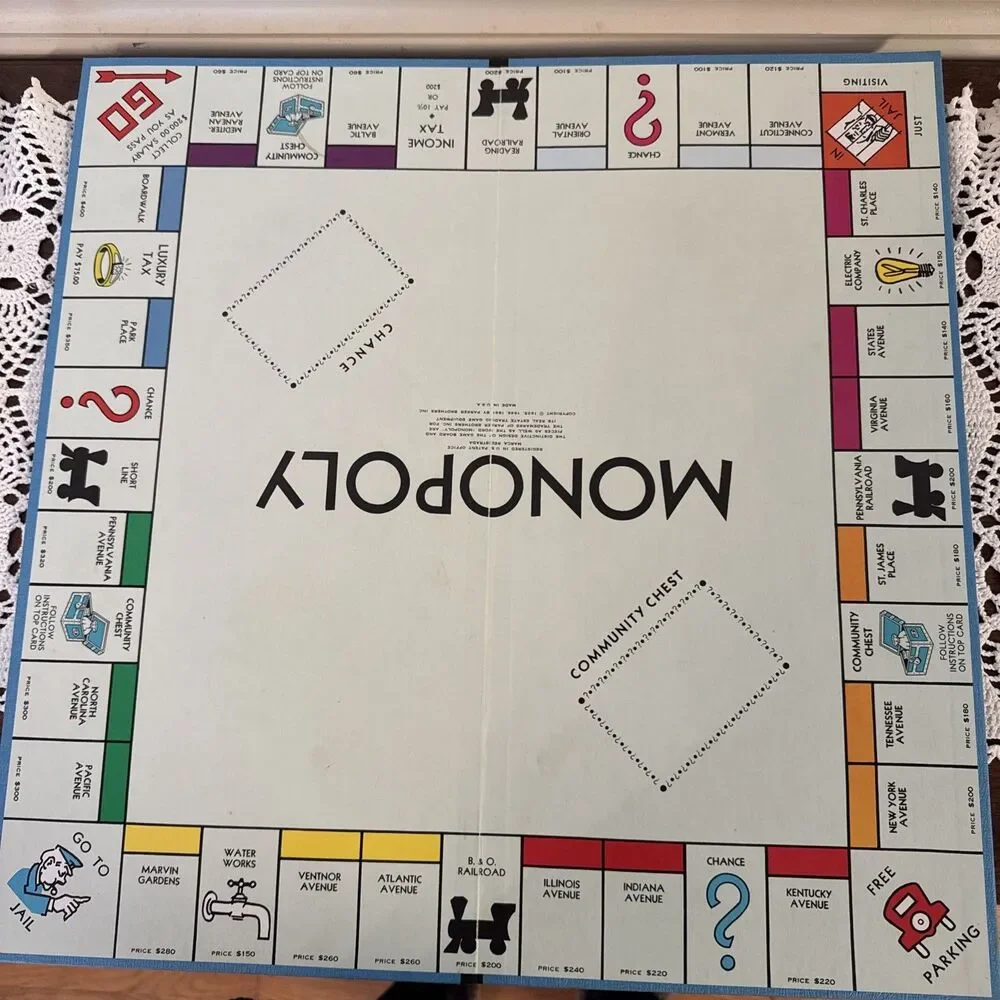 Vintage 1961 Monopoly Board Game COMPLETE Original Classic Long Box Parker Bros